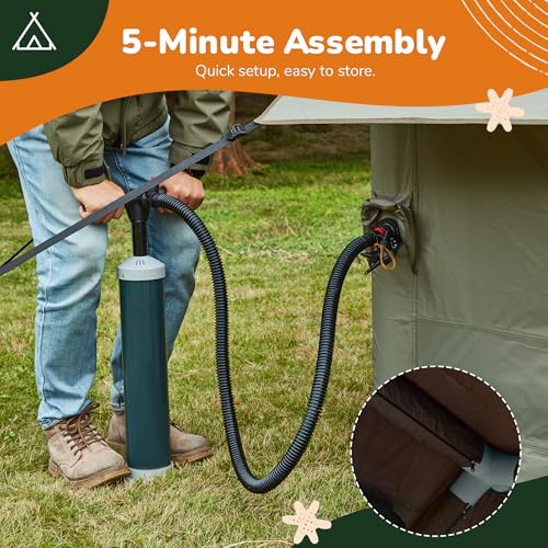 Inflatable Camping Tent with TPU Skylight U507