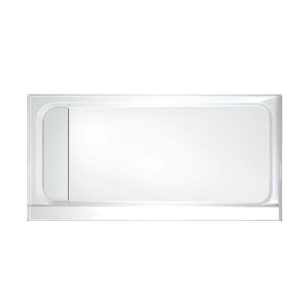 60x22 x 30x22 Rectangular Shower Pan with Single L White E692