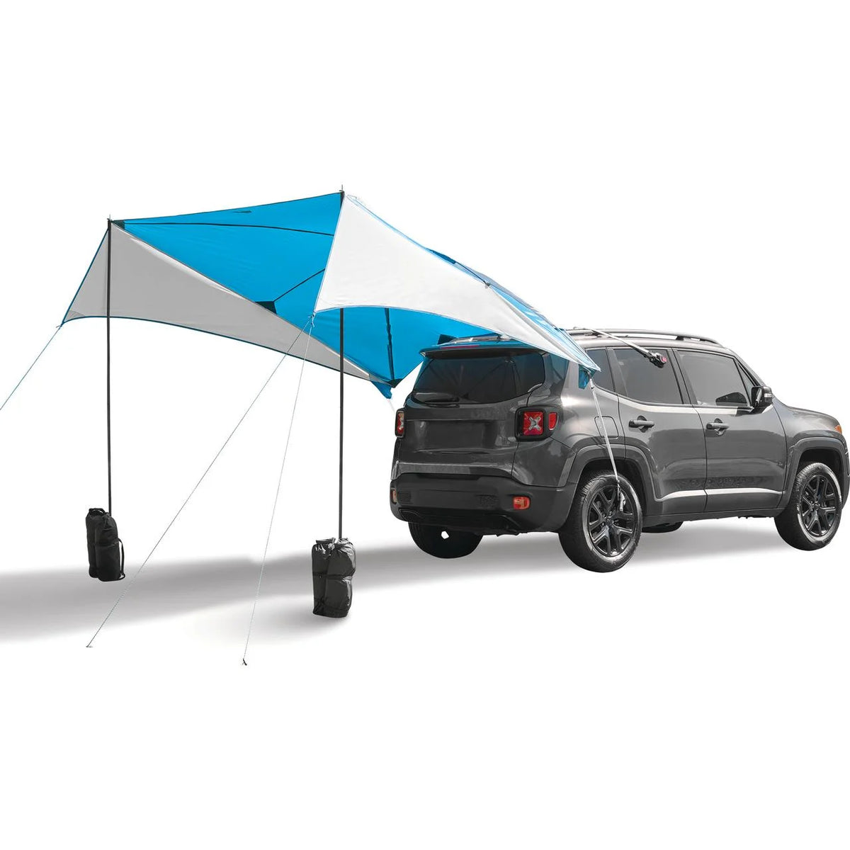 SUV Awning, Gray, 2 Steel Poles W6184