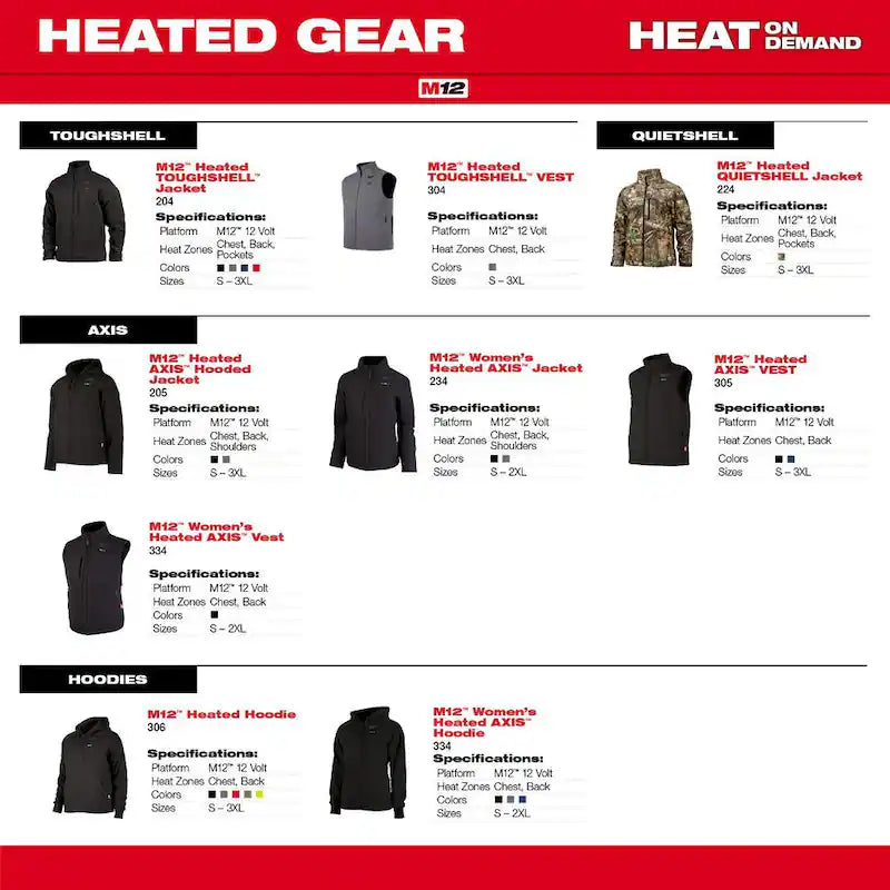 3X-Large Cordless Heated Jacket Hoodie V10256