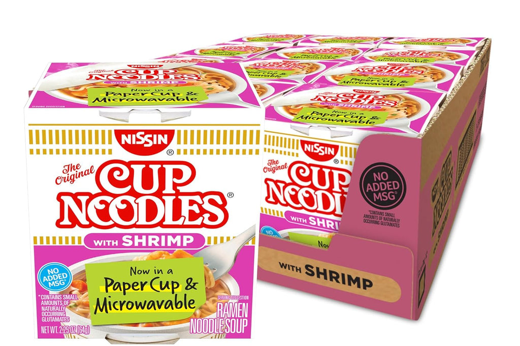 Cup Noodles Soup Shrimp Flavor 2.25 oz (case of 12) J128
