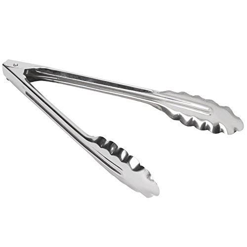 Stainless Steel 7-Inch Kitchen Tongs Set of 12 W62206