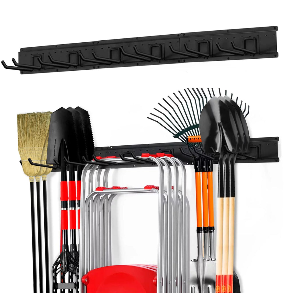 Heavy Duty Steel Wall Mounted Tool Storage Organizer with 6 Removable Hooks and 3 Board S10538