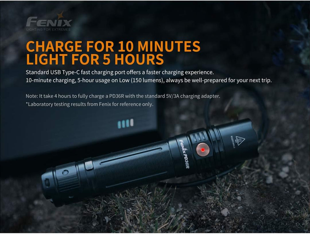 1600 Lumen USB-C Rechargeable Tactical Flashlight R92123