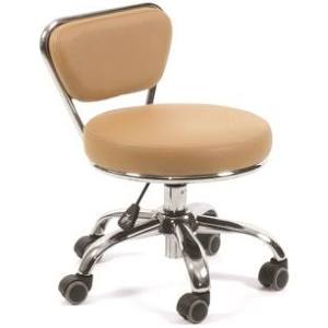 Adjustable Height Technician and Pedicure Stool Set of 2 Cappuccino Y754372