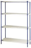 4-Shelf Plastic Wire Shelving Unit J728519