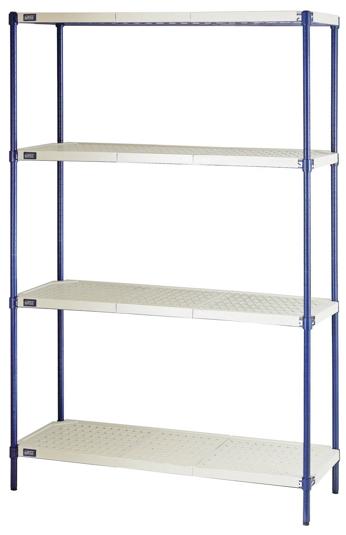 4-Shelf Plastic Wire Shelving Unit J728519