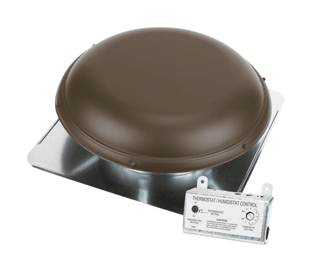 Brown Roof Mounted Metal Power Attic Ventilator J828