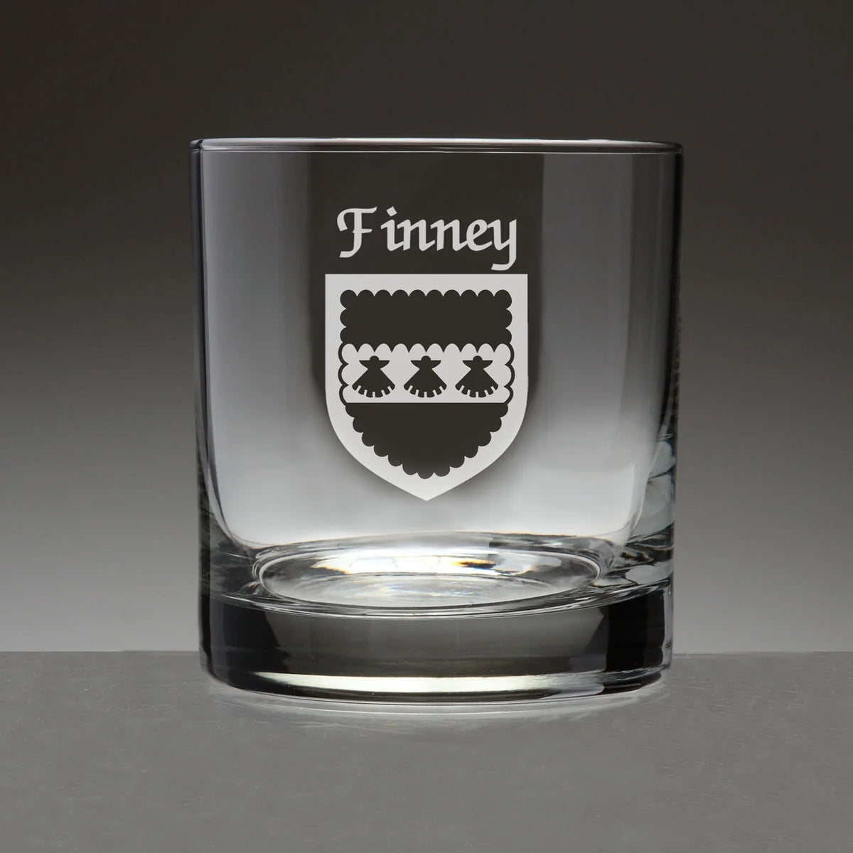 Set of 4 Etched Tumbler Glasses B785502