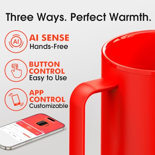 14oz Temperature Control Smart Heated Coffee Mug with Warmer N8283