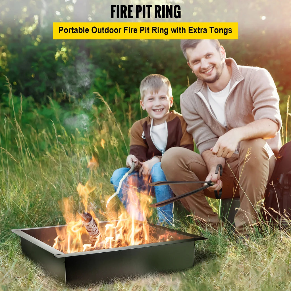 30" Square Heavy Duty Steel Fire Pit Ring X211471