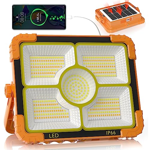 100W LED Solar Work Light, 10000LM Magnetic Worklight, IP66 Waterproof R99546