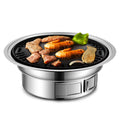 Charcoal Grill Non-stick Portable Stainless Steel BBQ F387171