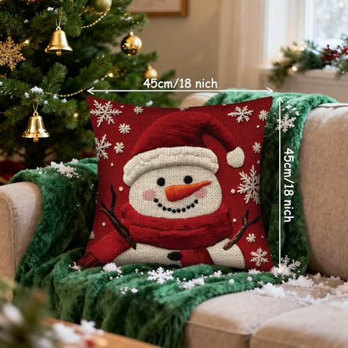 Christmas Throw Pillow Covers 18X18 Set of 4 L830166