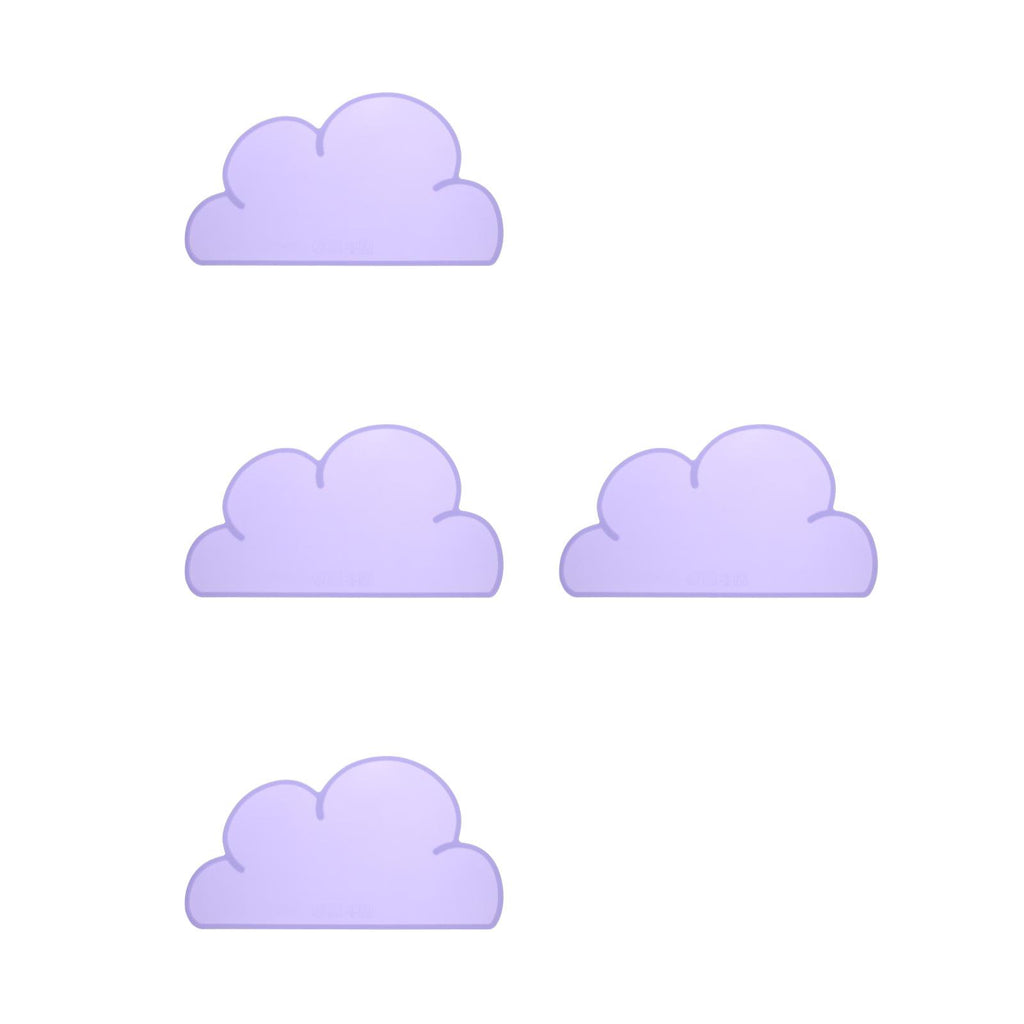 Purple Silicone Pet Placemat Mats Set of 4 I9021