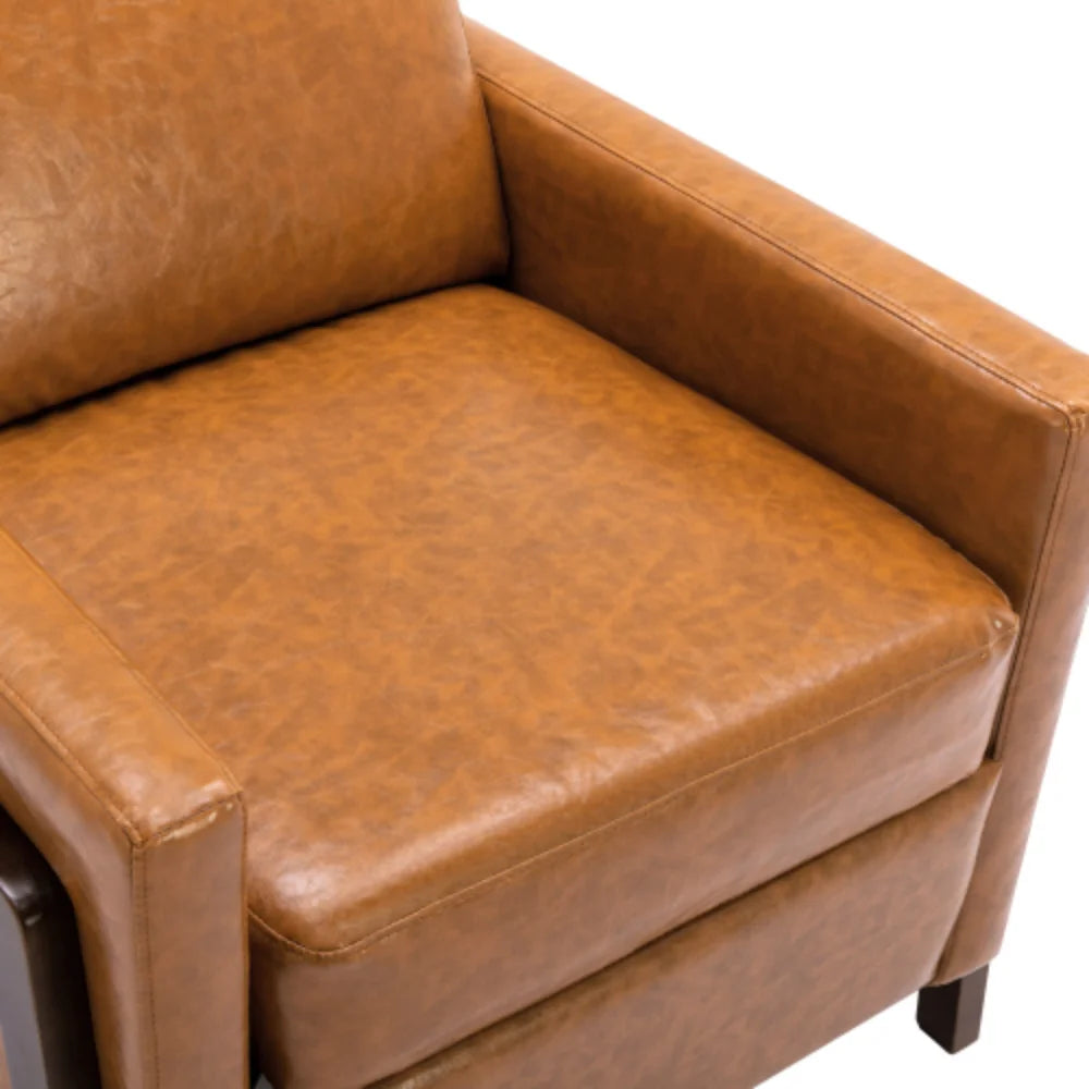 Brown PU Leather Recliner Chair F6870