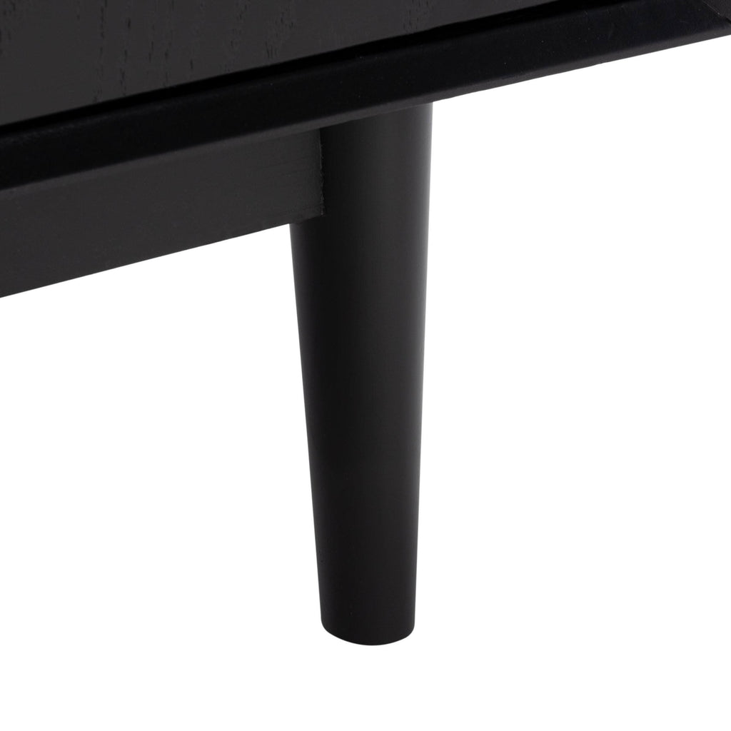 Black Mid-Century Media Stand A12811