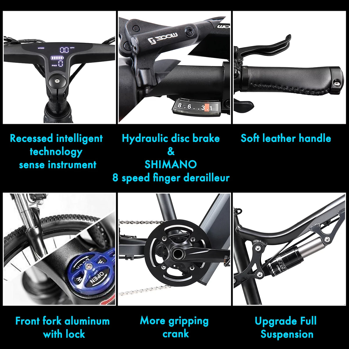 750W 27.5" Fat Tire Electric Mountain Bike H741992