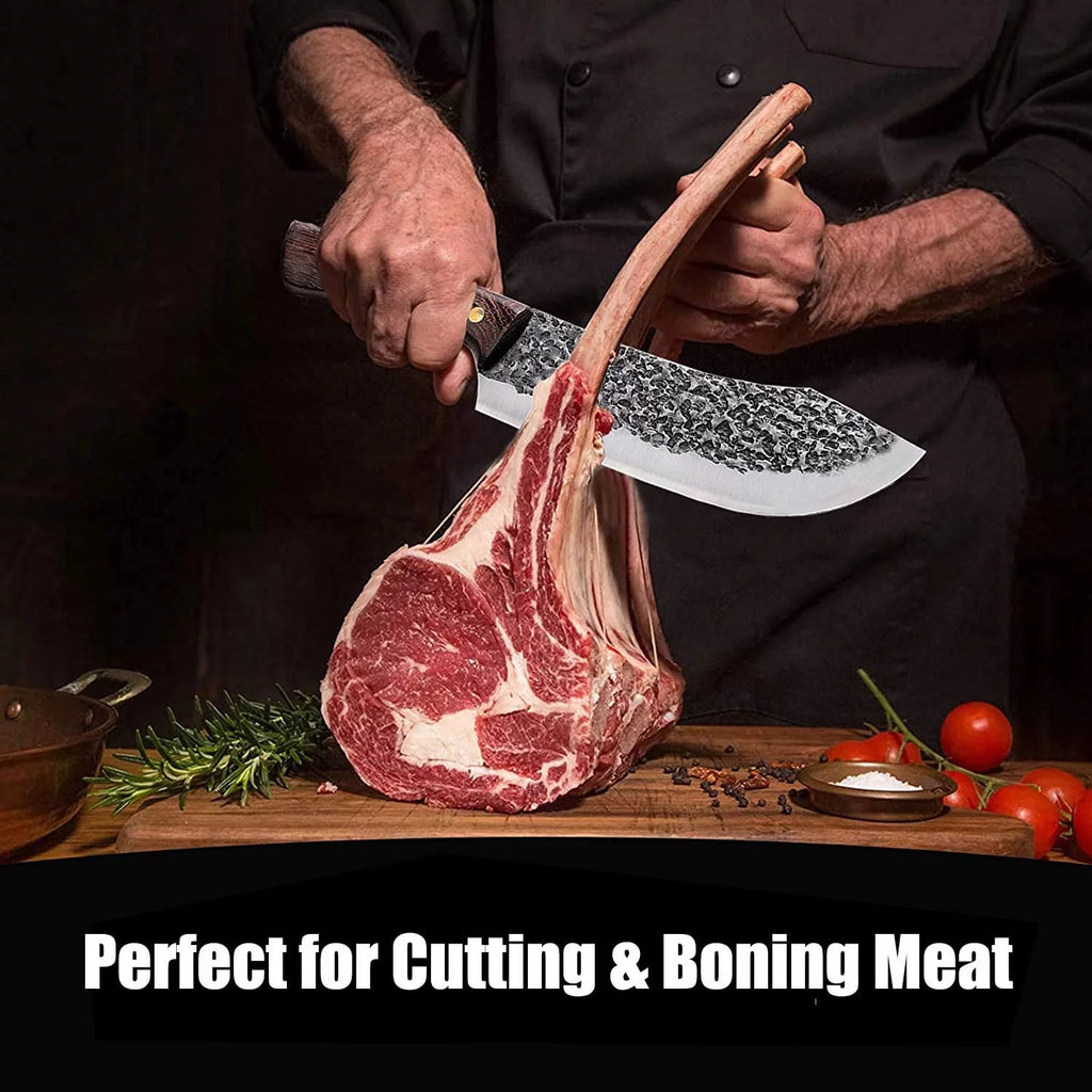 7 Inch Full Tang Forged High Carbon Steel Chef Knife with Sheath M459