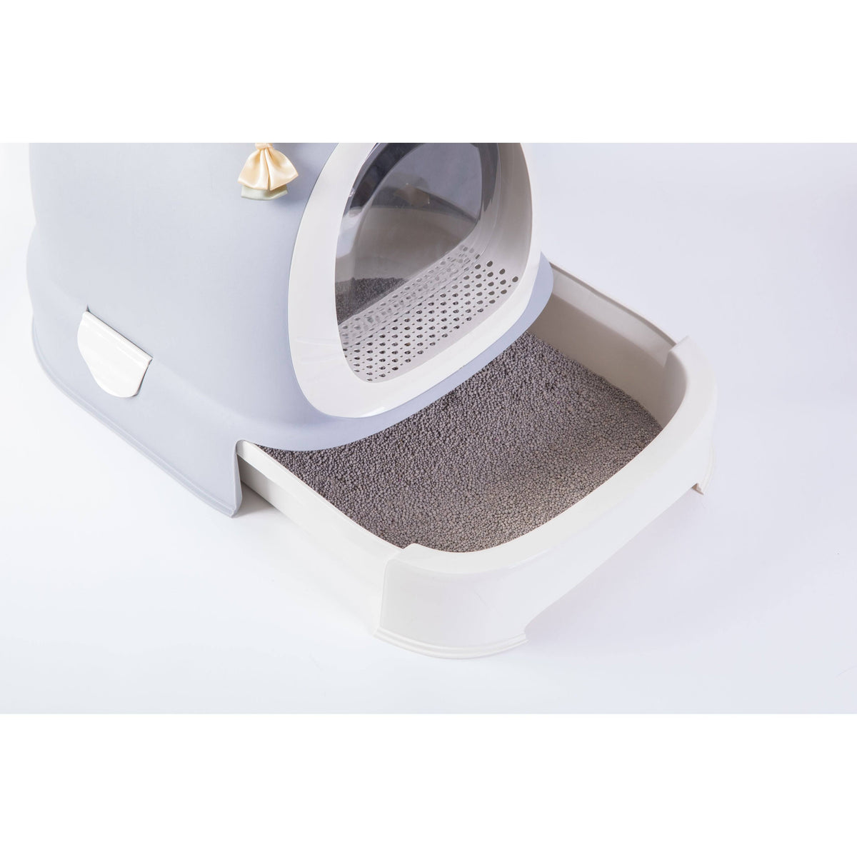 Fully Enclosed Hooded Litter Pan with Front Entry, Cat Litter Scoop Included G915741
