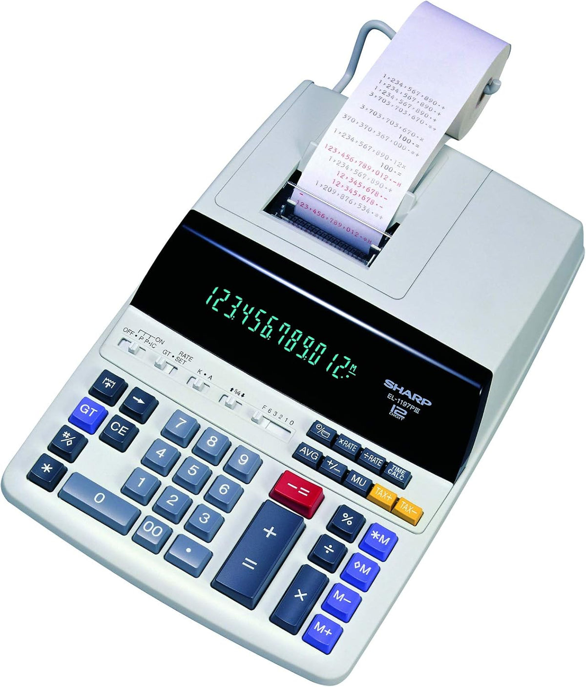 Heavy Duty Printing Calculator with Clock and Calendar W371518