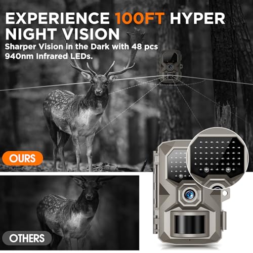 4K 48MP Night Vision Trail Camera D857