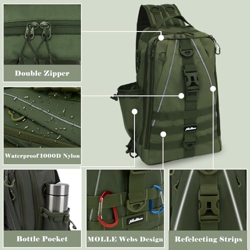 Fishing Tackle Backpack with Rod Holder Q111888
