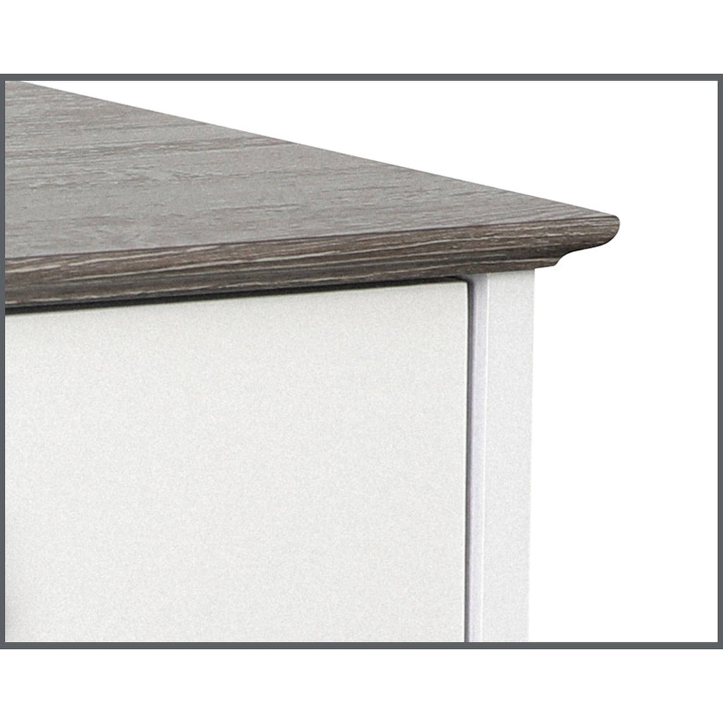 White Gray Oak 3 Drawer Filing Cabinet X6548