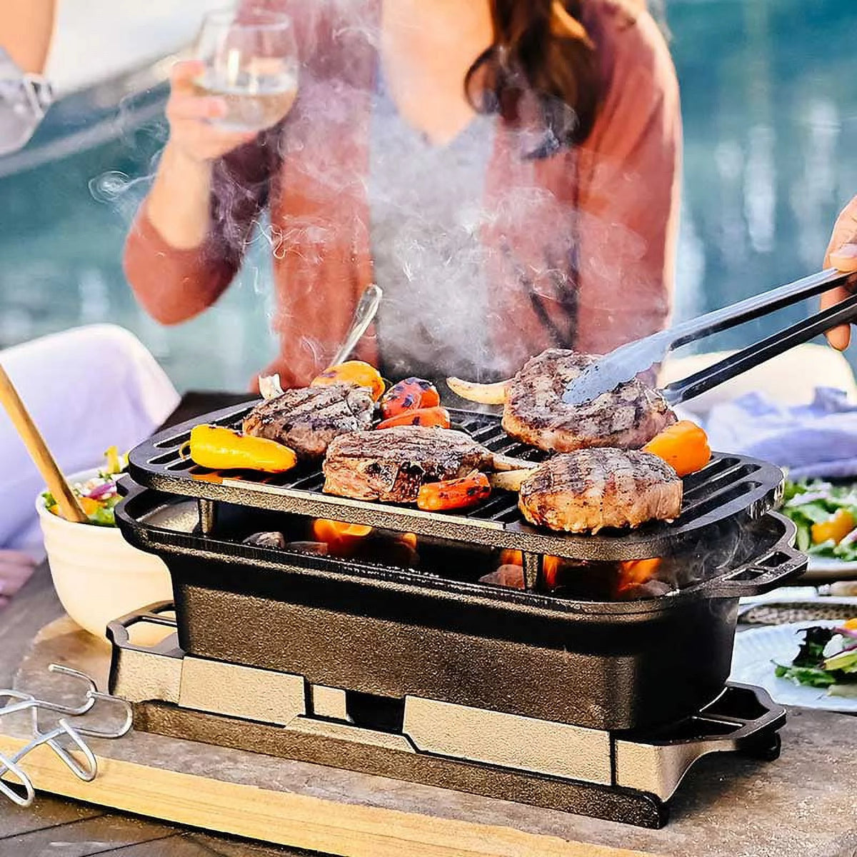 Cast Iron Charcoal Grill E6529