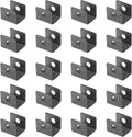 20 Pcs Weldable U Bracket with 2 Holes, Stamped Carbon Steel, Thickness 1.9 mm Y785360