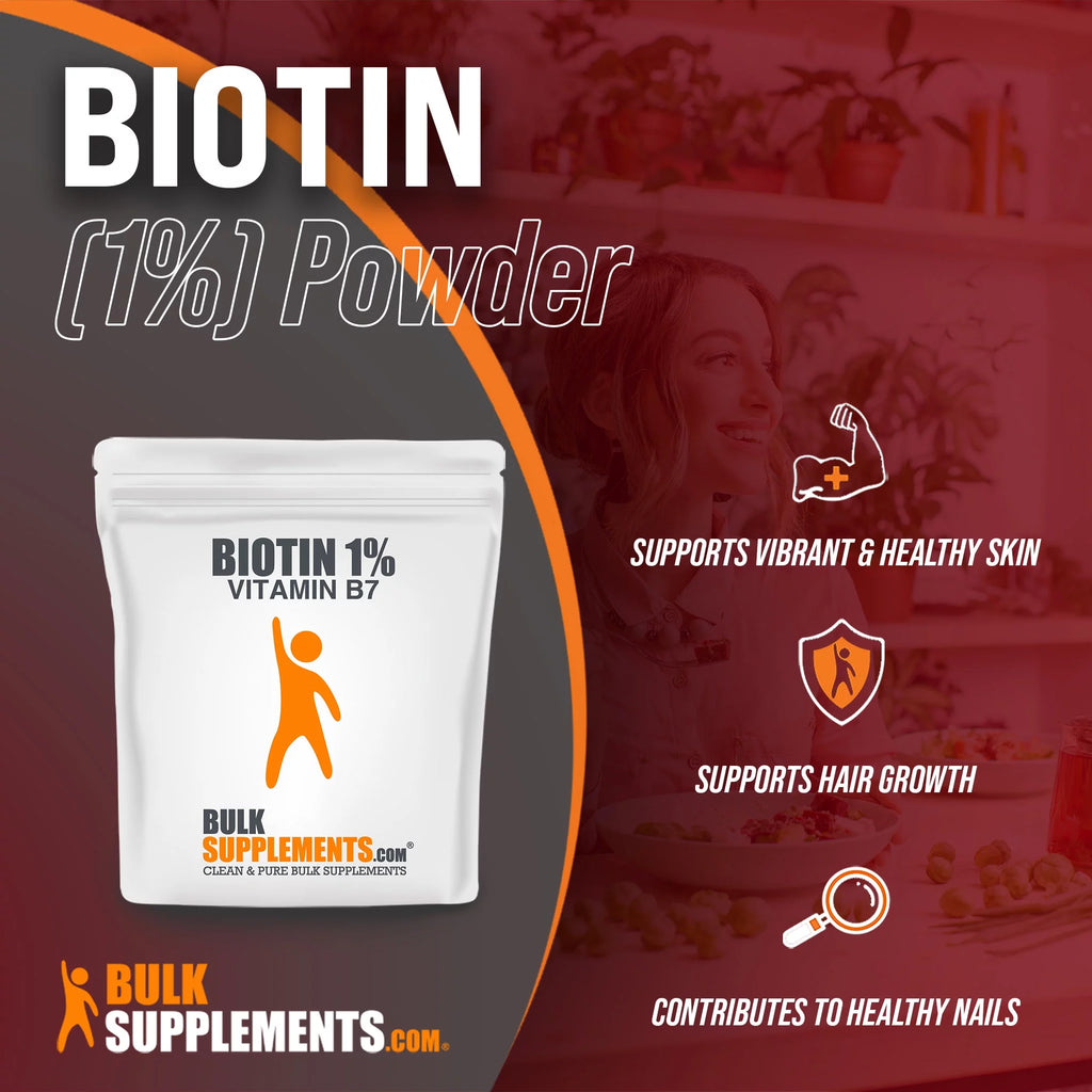 Biotin 1% (Vitamin B7) Powder 1 Kilogram K9244