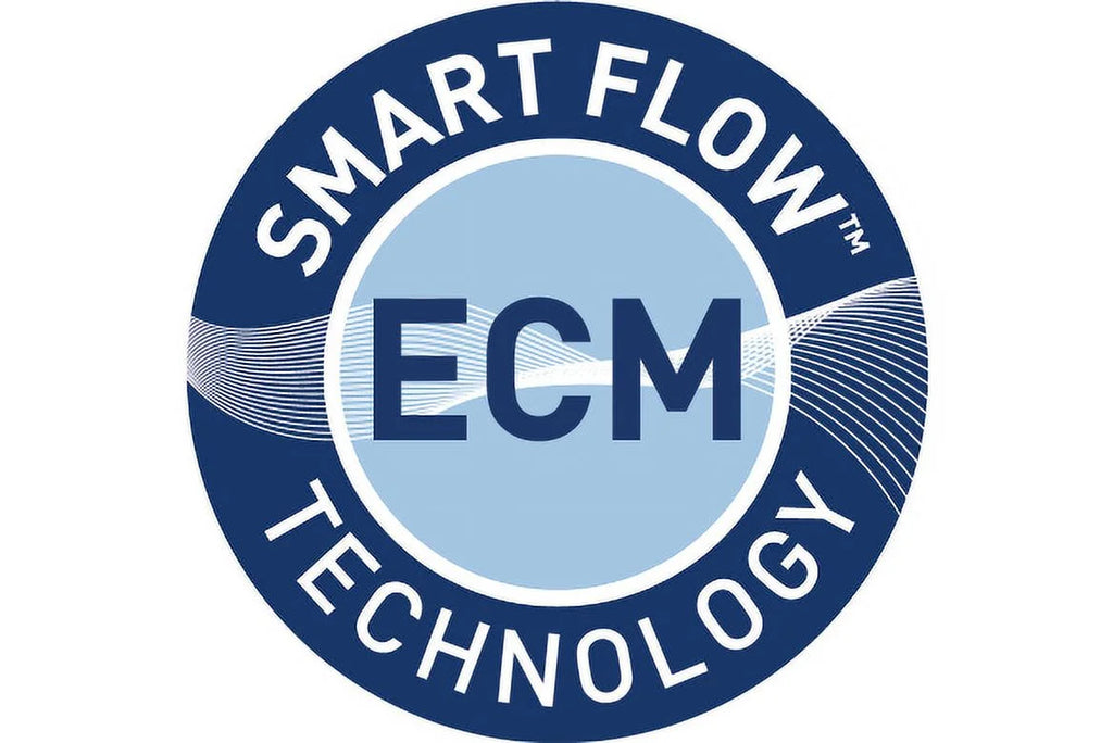 DC Fan with ECM motor and Pick-A-Flow 50, 80 or 100 CFM, Built-in Condensation Sensor, ceiling or wall mount, 3-3/8" housing depth N488447