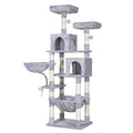 Light Gray Cat Tree with Sisal Scratching Posts O482