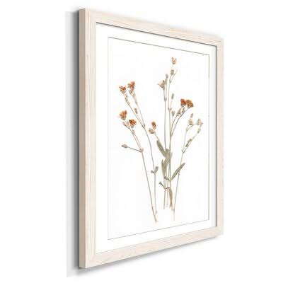 Pressed Botanical Print White 44x22 O596