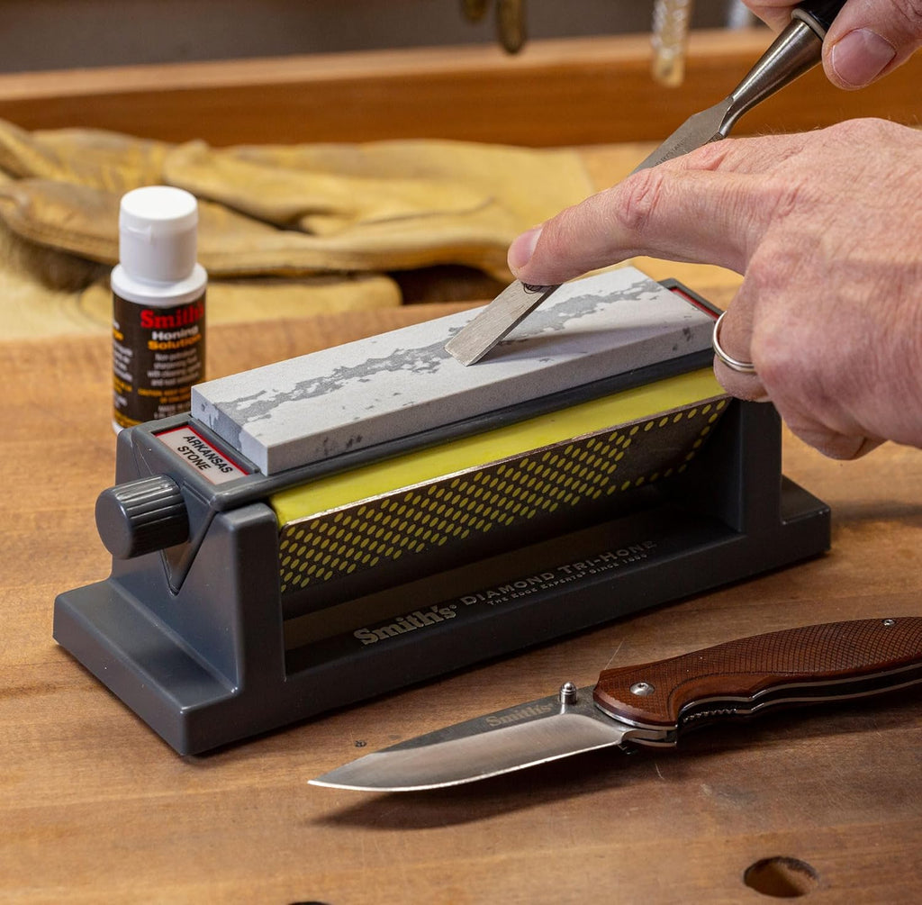 6" Diamond Sharpening Stone System - Grey - Fine, Natural, & Coarse Stones S60119