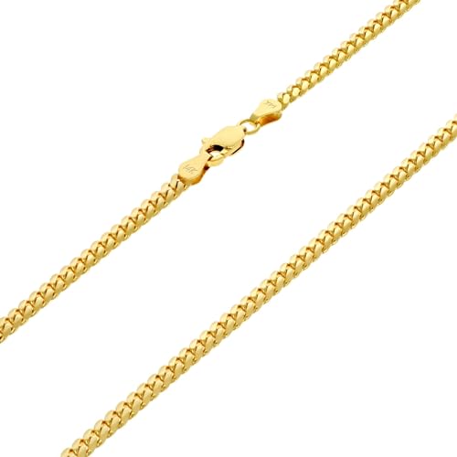 14k Yellow Gold Solid Miami Cuban Link Chain Necklace Y62592