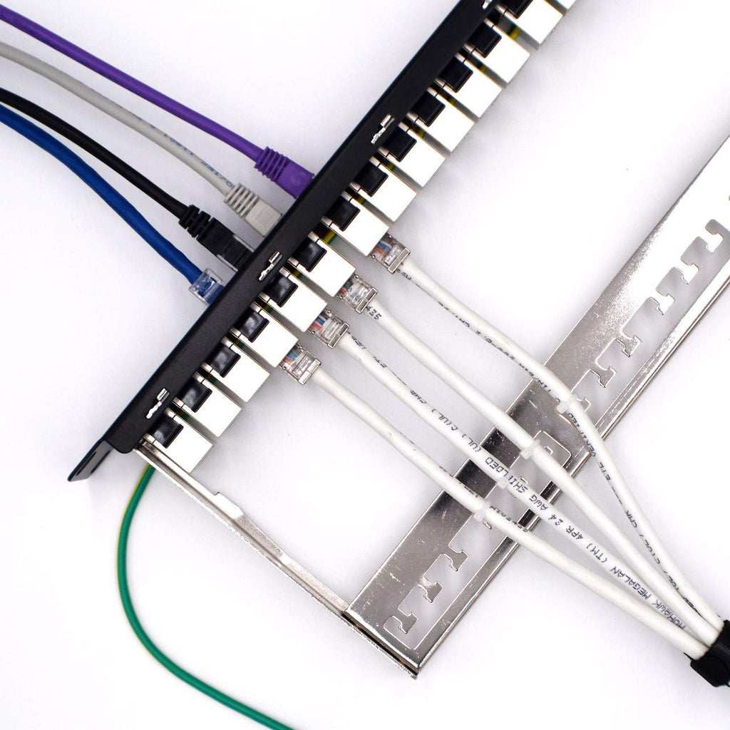 24-Port CAT6A FTP Shielded 1U Patch Panel V6681
