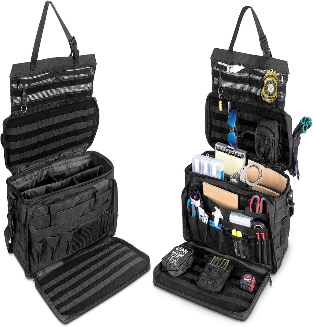 Tactical Bag Car Seat Organizer Range Bag MOLLE Organizer Heavy Duty Water Resistant C707947