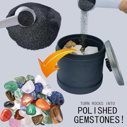 3 LBS Rock Tumbler Grit Set - 4 Step Tumbling Media O567343