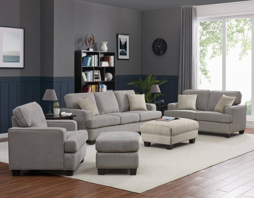 Grey Loveseat L67943