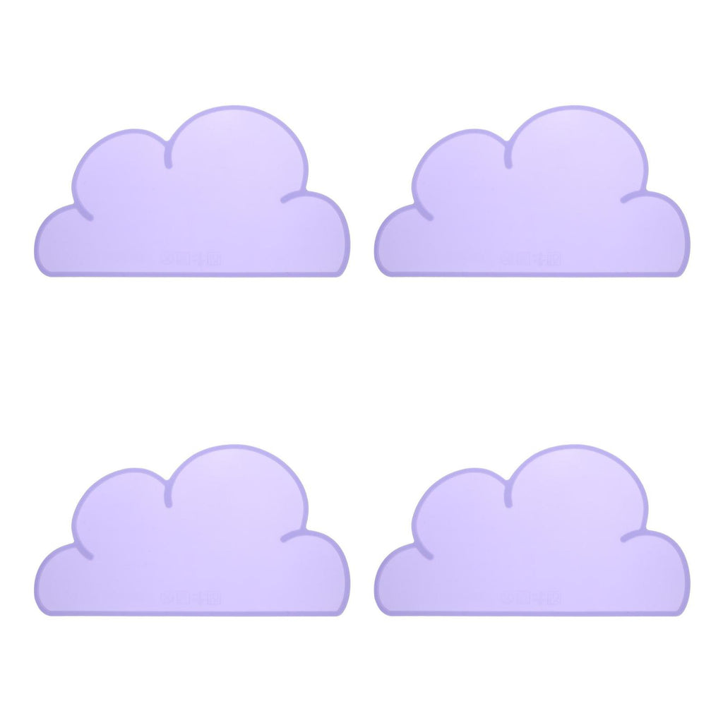 Purple Silicone Pet Placemat Mats Set of 4 I9021