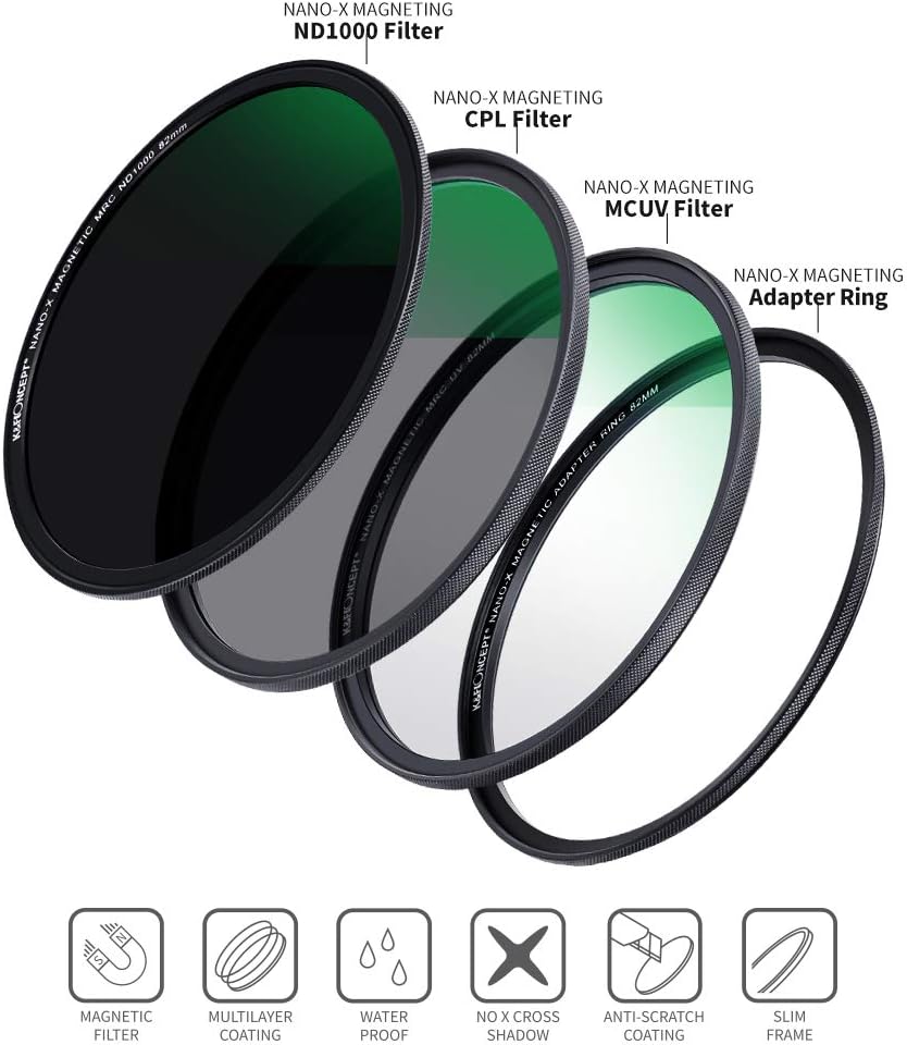 67mm Magnetic Lens Filter Kit with 4 in 1 Filter Pouch F1077