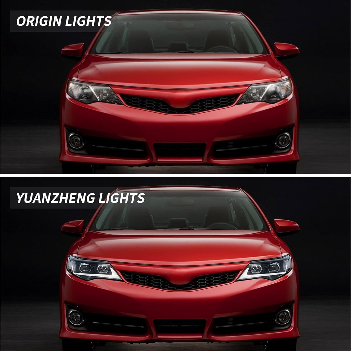 LED Projector Headlights with LED DRL & Halogen High Beam P4601