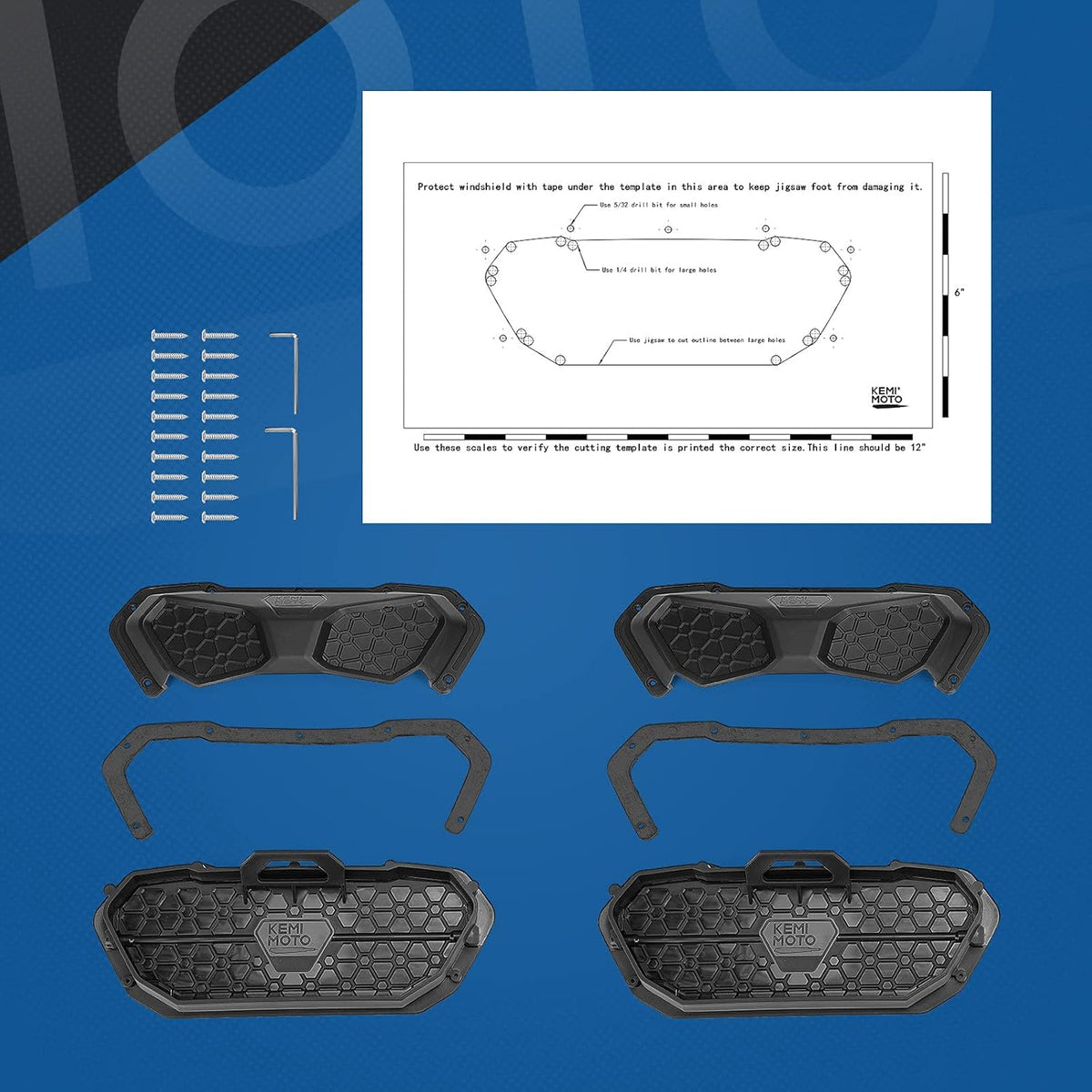 UTV Windshield Vent Kit 2 PCS I845511