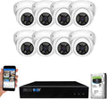 8 Channel 4K NVR 5MP PoE Security Camera System with 8 Dome Cameras J274367