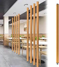 Wood Grain Screen Partition Post Aluminum Alloy N423