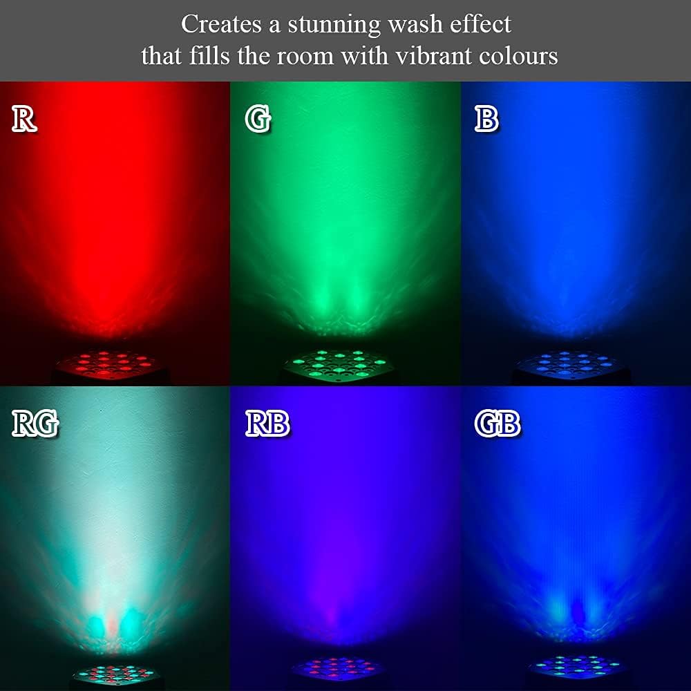 36 LED RGB Par Cans Lights 4 Pack C406