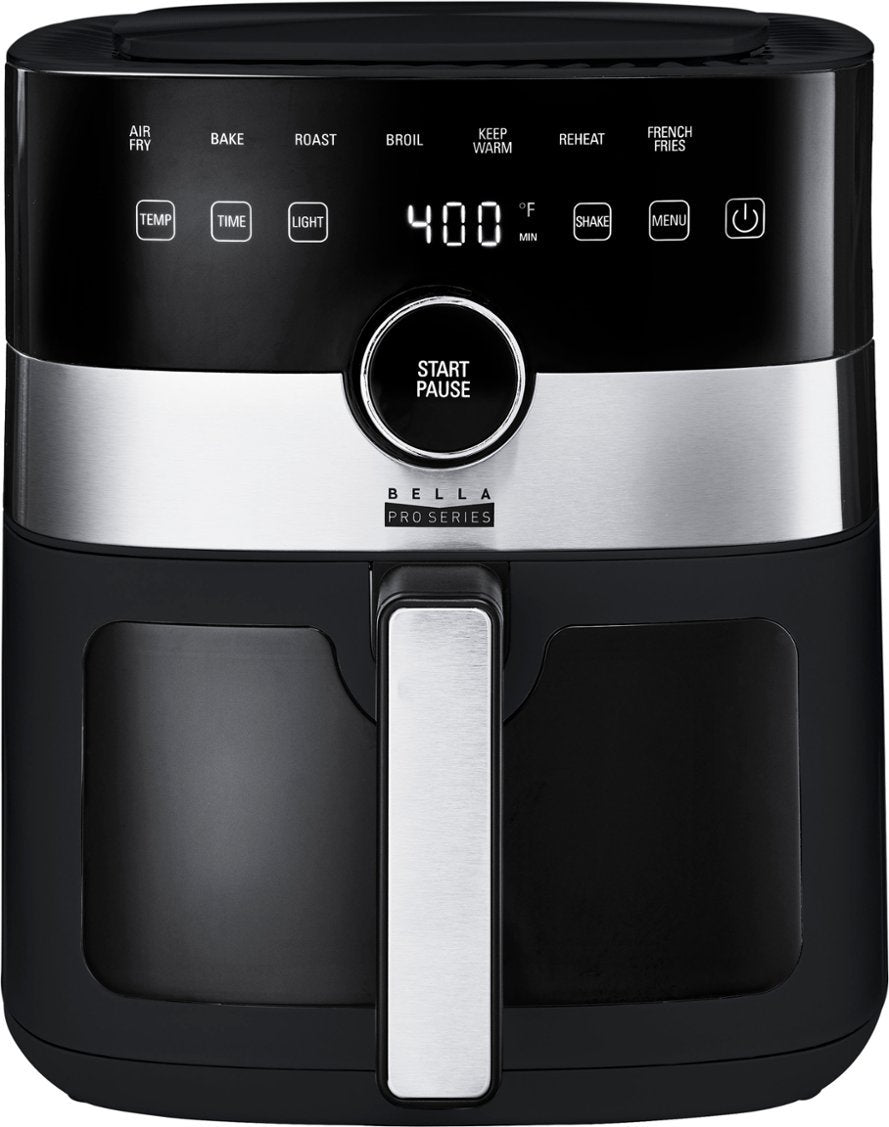 6-qt. Digital Air Fryer with Window Black T1123