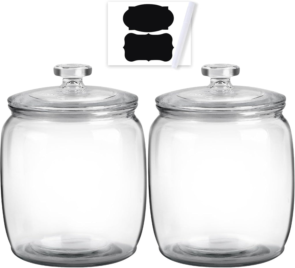 2 Pack 71 oz Glass Jar with Lid W756