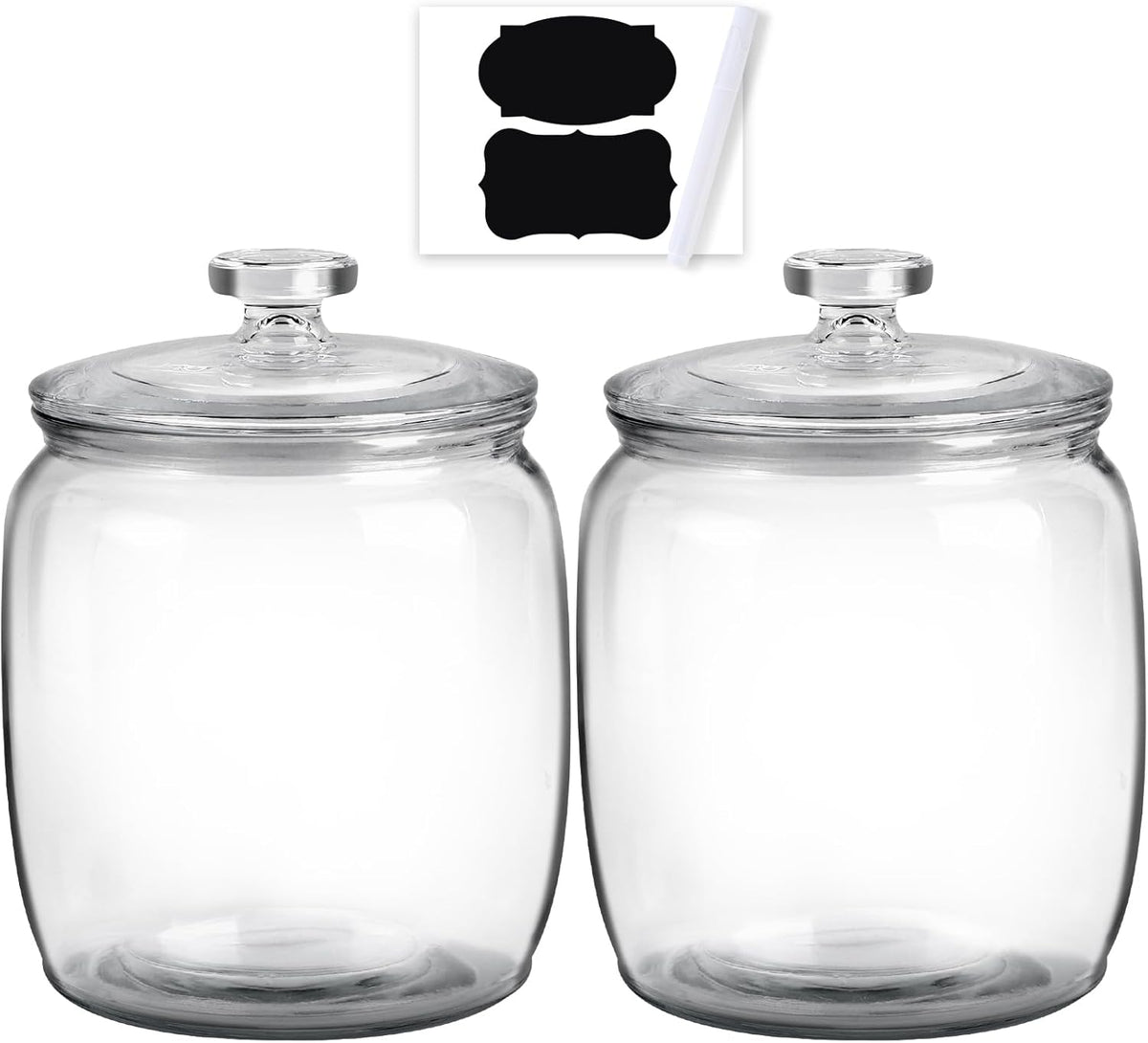 2 Pack 71 oz Glass Jar with Lid W756